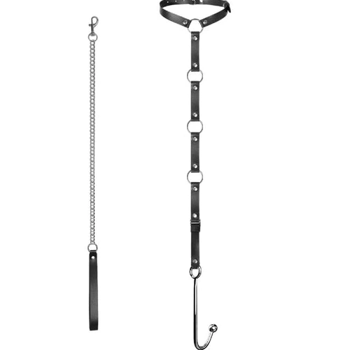 Kinky 5853 EverydayUse Leash with and Collar Anal Hook 0210